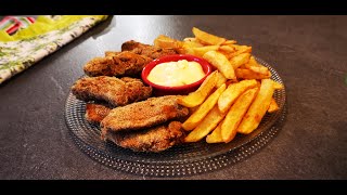 Nuggets de poulet  Recette de poulet pané au four et accompagnée de frites tout le monde adore [upl. by Tiedeman324]