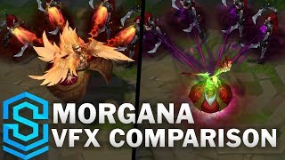 Morgana Update  All Skins Comparison  League Of Legends [upl. by Sutsugua520]