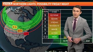 Northern lights could be visible in Ohio overnight during strong to severe geomagnetic storm [upl. by Oinimreh983]