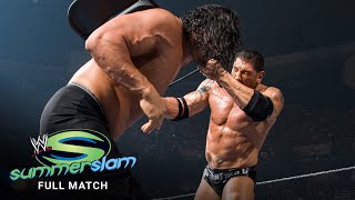 FULL MATCH  The Great Khali vs Batista  World Heavyweight Title Match SummerSlam 2007 [upl. by Enilada]