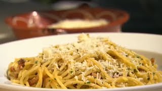 Spaghetti Carbonara  Rick Stein  BBC Studios [upl. by Atinauj197]