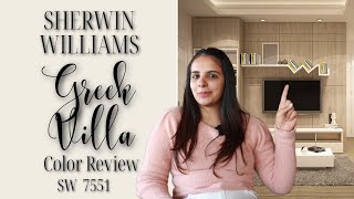 Sherwin Williams Greek Villa SW 7551 Color Review [upl. by Helsell]