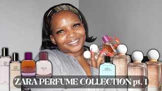 MY ZARA PERFUME COLLECTION Gardenia Red Temptation Rose Gourmand and more  Perfume Review [upl. by Odraude912]