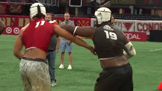 OL v DL 1 on 1s Rivals Camp Series Five Star Atlanta 2018 [upl. by Boswall]