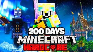 I Survived 200 Days in A Magical World In Minecraft [upl. by Dustie917]