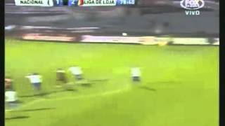 Gol de Walter Mamita Calderon LIG  Nacional 1  Liga de Loja 2  Copa Sudamericana 2012 [upl. by Olifoet]