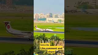 Dash 8Q400 takeoff shorts shortsvideo youtubeshorts shortfeed [upl. by Tarr]