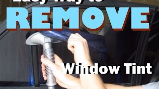 Easy Way to Remove Automotive Window Tint [upl. by Ylen393]