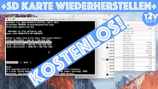 SD Karte wiederherstellen  Bilder Videos amp Daten retten  Testdisk amp Photorec  MAC OS DEUTSCH [upl. by Alric]