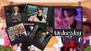 Wednesday reacts to Wednesday amp Enids Actresses as their Future 💗WenClair🖤 [upl. by Arised988]