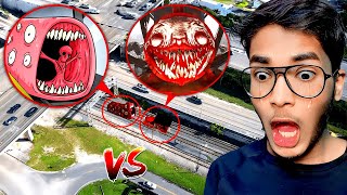 TRAIN EATER MONSTER vs CHOO CHOO CHARLES in REAL LIFE Horror Train [upl. by Eylhsa575]