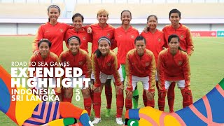 Womens Friendly Match Indonesia 50 Sri Lanka [upl. by Sothena]