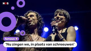 Mia en Dion zingen nieuwe versie van Songfestivalnummer [upl. by Kirwin]