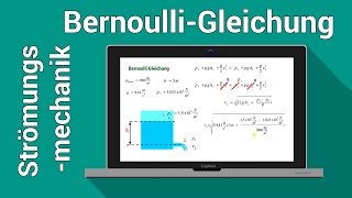 Bernoulli Gleichung  Torricelli Gleichung Strömungsmechanik Hydrodynamik  Physik [upl. by Meenen]