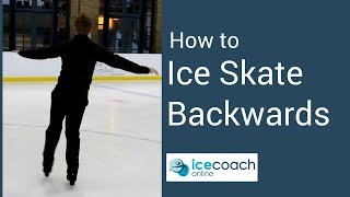 Learn how to ice skate backwards [upl. by Marvel]