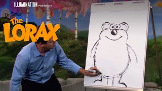 The Lorax  Behind the Scenes  How to Draw a BarBaLoot  Illumination [upl. by Busey]