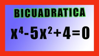 ✅👉 ECUACIONES BICUADRADAS ✅👉 Como resolver ecuaciones Bicuadradas [upl. by Ialocin]