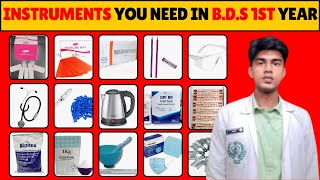 Instruments you need to buy in BDS 1st Year [upl. by Doralyn]