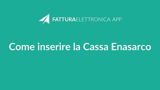 Come inserire la Cassa Enasarco [upl. by Ciccia]