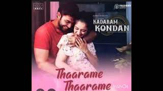 Tharame tharame song ❤️ ownvoice kadaram kondan sid Sriram [upl. by Anneh]