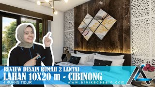 REVIEW DESAIN INTERIOR RUMAH 10 X 20 METER I CIBINONG  RUMAH TROPIS MODERN rumah10x20meter [upl. by Salesin]