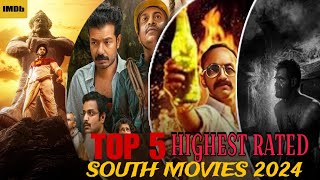 Top 5 Highest Rated South Indian Hindi Dubbed Movies on IMDb 2024  Part 4  DSINEMA [upl. by Adair]