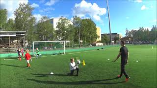 Rops goalkeeper training u10 handling collapsing and fun games 210818 [upl. by Yendahc]