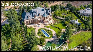 28000000 LUXURY REAL ESTATE TOUR  WESTLAKE VILLAGE CA [upl. by Buck]