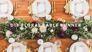 DIY Floral Table Runner [upl. by Madancy314]