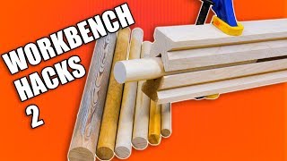 5 Quick Workbench Hacks Part 2  Woodworking Tips and Tricks [upl. by Sapowith372]