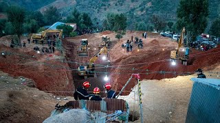 Angustioso rescate de un niño caído en un pozo en Marruecos [upl. by Meredith]