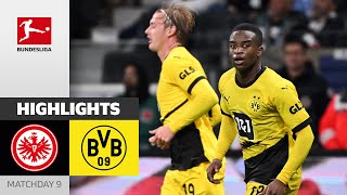 TripleComeback From BVB  Frankfurt  Dortmund 33  Highlights  Matchday 9 – Bundesliga 202324 [upl. by Ruffo223]