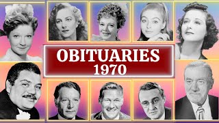 Famous Faces Who Passed Away in 1970 Part 02 OBITUARIES TV [upl. by Reinhard501]