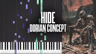 Hide  Dorian Concept  Piano Tutorial  MIDI [upl. by Airod]