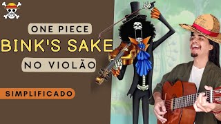 Como tocar Binks Sake  One Piece no VIOLÃO simplificada [upl. by Dnomhcir898]