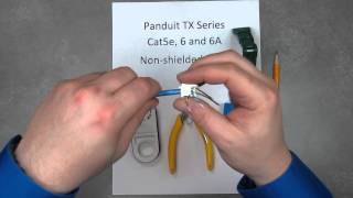 How to Terminate a Panduit TX Series Data Jack  Falcon Technologies Inc [upl. by Atikahs]