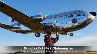 ULTRA LIGHTWEIGHT RC DOUGLAS C1242 GLOBEMASTER [upl. by Ahtamas]