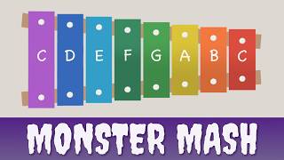 How to play Monster Mash on a Xylophone Easy Songs Tutorial [upl. by Dilaw]