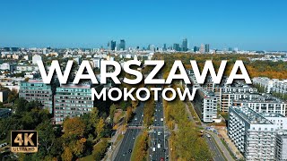 MokotówOchota z lotu ptaka  Warszawa  LECE W MIASTO™ 4k [upl. by Kramal783]