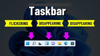 How to Fix Taskbar Flickering Blinking amp Flashing windows 1011 [upl. by Oicnoel]