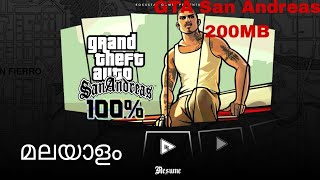 GTA San Andreas 200MB download mobile Malayalam [upl. by Novonod]