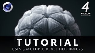 Using multiple bevel deformers  CINEMA 4D TUTORIAL [upl. by Eilarol]