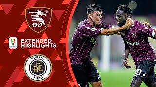 Salernitana vs Spezia  Extended Highlights  Coppa Italia  CBS Sports Golazo  Europe [upl. by Furmark490]