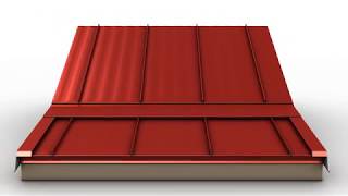 How to Install Standing Seam Metal Roofing  Slope Transition Trim [upl. by Marylinda41]