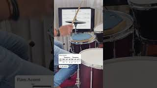 Flam Accent Pad practice for drums drums drumlessons drummer metronome snaredrums notation [upl. by Ayanaj]