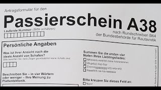 Passierschein A38 oder der Homo Gesellschaftikus Blödensis [upl. by Lacie]