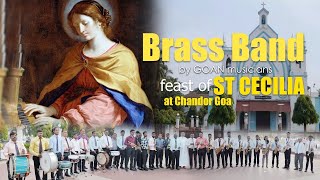 BRASS BAND PERFORMANCE ON THE FEAST DAY OF ST CECILIA  Patron Saint of musicians at Chandor Goa [upl. by Sorkin]