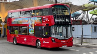 Londons Buses in Stratford 7th February 2024 [upl. by Ahsats]