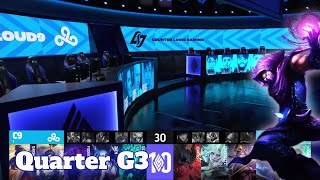 C9 vs CLG  Game 3  Quarter Final LCS 2022 Lock In Playoffs  Cloud 9 vs CLG G3 full game [upl. by Flowers63]