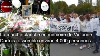 La marche blanche en mémoire de Victorine Dartois rassemble environ 4000 personnes [upl. by Glick155]